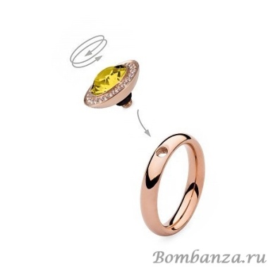 Шарм Qudo, Tondo Deluxe Light Topaz 647218 BR/RG Шарм Qudo, Tondo Deluxe Light Topaz 647218 BR/RG