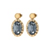Серьги Qudo, TIVOLA UNICA big (G/P) Silver night 2,65cm, 332115 Серьги Qudo, TIVOLA UNICA big (G/P) Silver night 2,65cm, 332115
