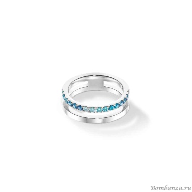 Кольцо Coeur de Lion, Blue-Silver, 0136/40-0717 58