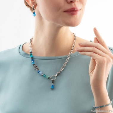 Колье Coeur de Lion, Blue-Turquoise, 4712/10-0706 Колье Coeur de Lion, Blue-Turquoise, 4712/10-0706