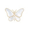 Брошь Бабочка Zircon+natural shell, XR06424F G