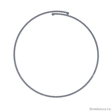 Колье Moon Paris, Ringo Queen, гривна, с кристаллами, MRQ-24.05-026 черный