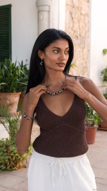 Браслет Coeur de Lion, Black-Crystal, 4640/30-1318. Германия