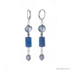 Серьги Lanzerotti, Alba, с кианитом и кристаллами, LZ-24.02-016 синий
