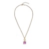 Колье Estrosia, с турмалиновым кристаллом, ES-CLM9-12A розовый