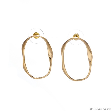 Серьги Dansk Copenhagen, Elysian, овальной формы, DNSK25.2-3C2501023 золотистый