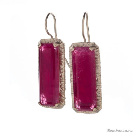 Серьги Estrosia, с кристаллом, ES-ORM36 лиловый