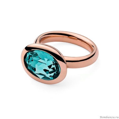Кольцо Qudo, Tivola Light Turquoise 16.5 мм 631783/16.5 BL/RG Кольцо Qudo, Tivola Light Turquoise 16.5 мм 631783/16.5 BL/RG