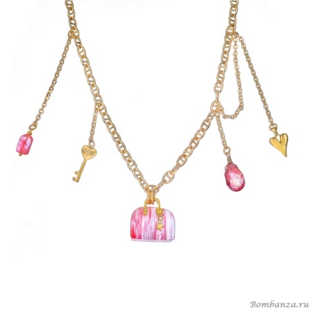 Колье Lanzerotti, Anne with an E, с арбузным кварцем, LZ-25.08-263 розовый