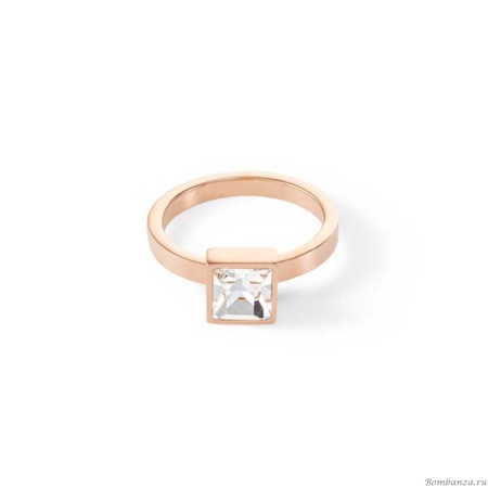 Кольцо Coeur de Lion, Brilliant Square Rose Gold, 0500/40-1822 58