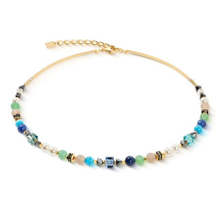 Колье Coeur de Lion, Green-Turquoise, 4243/10-0506