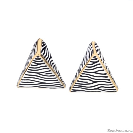 Серьги Francesca Bianchi, с эмалью, FB25.2-84S золотистый