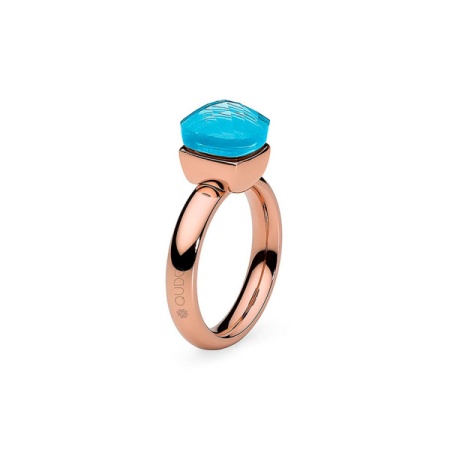 Кольцо Qudo, Firenze dark aquamarine 16 мм, 610907/16 BL/RG