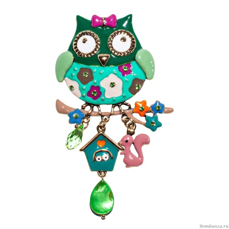 Брошь Shadore, Сова с домиком