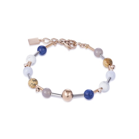 Браслет Coeur de Lion, Blue Brown 4949/30-0711. Германия