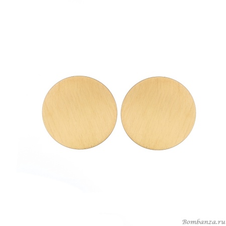 Серьги Dansk Copenhagen, Alaya, в форме диска, DNSK25.1-3C2407004 золотистый