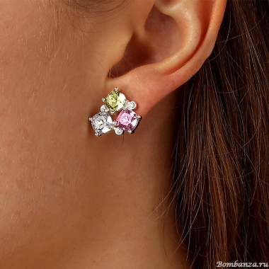 Серьги Dyrberg Kern, VIENA SS YELLOW/ROSE, 420098 Серьги Dyrberg Kern, VIENA SS YELLOW/ROSE, 420098