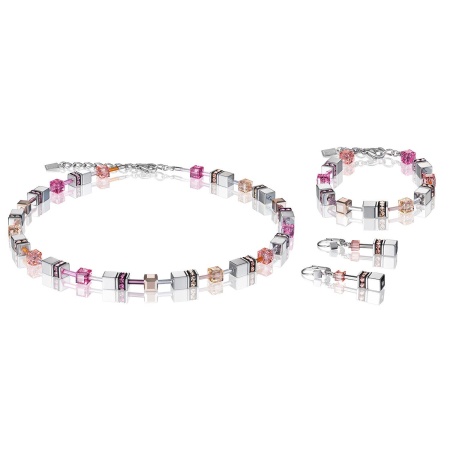 Браслет Coeur de Lion GeoCUBE®, Peach Rose, 4015/30-0227. Германия