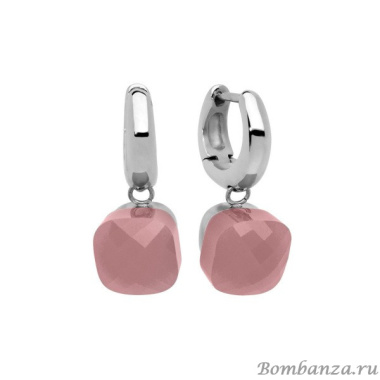 Серьги Qudo, Firenze Darkrose Opal 300018 R/S