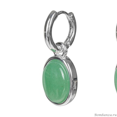 Серьги Fiore Luna, GREEN AVENTURINE, LE1204 G/S Серьги Fiore Luna, GREEN AVENTURINE, LE1204 G/S