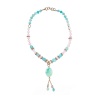 Колье Alcozer&J, с амазонитом и розовым кварцем, AL-C68AJ24-R зеленый