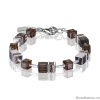 Браслет Coeur de Lion GeoCUBE®, Brown, 4017/30-1100