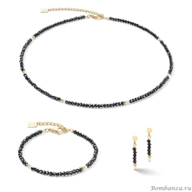 Серьги Coeur de Lion, Black, 2033/21-1300