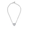 Колье Moon Paris, Ringo, с подвеской-сердцем, MR-24.06-035 серебристый