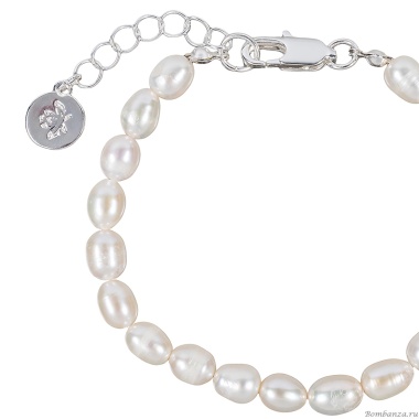 Браслет Fiore Luna, String of Pearls Сarabiner, CL4520 S Браслет Fiore Luna, String of Pearls Сarabiner, CL4520 S