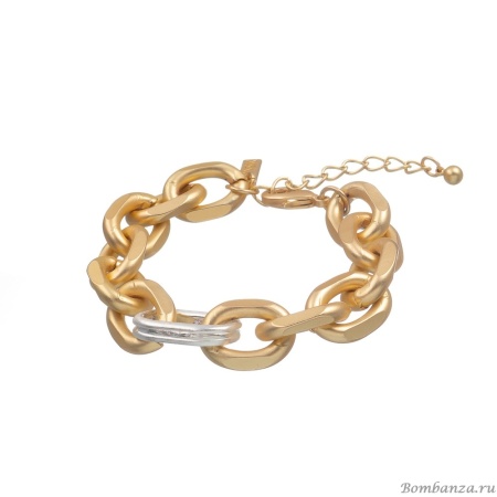 Браслет Dansk Copenhagen, Tula, с овальной вставкой серебристого цвета, DNSK25.2-7C2407023 золотистый