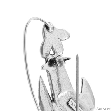 Брошь TARATATA, Le facteur, цветная смола, блестки, слюдяная пудра, TT-T25-01201-10M серебристый Брошь TARATATA, Le facteur, цветная смола, блестки, слюдяная пудра, TT-T25-01201-10M серебристый