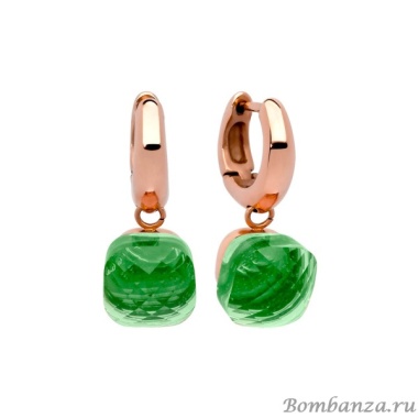 Серьги Qudo, Firenze peridot 300161 G/RG Серьги Qudo, Firenze peridot 300161 G/RG