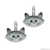 Серьги TARATATA, Gros malin, с цветной смолой, TT-T23-09737-10G серый Серьги TARATATA, Gros malin, с цветной смолой, TT-T23-09737-10G серый