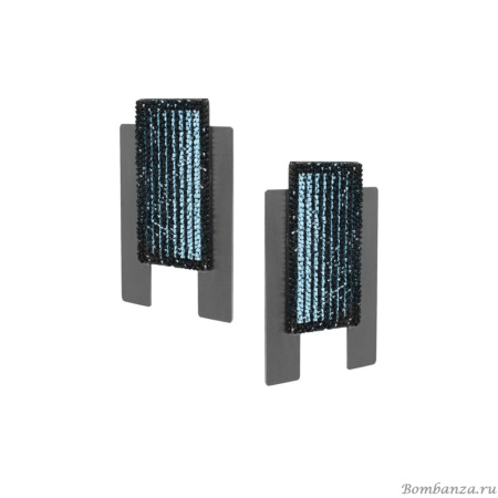 Серьги Katerina Vassou, Edelweiss, с кристаллами, KV24.1-309022B серебристый