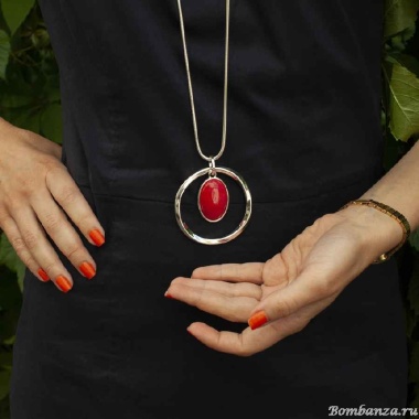 Колье Fiore Luna, RED QUARTZ