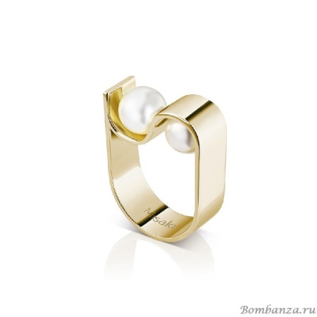 Кольцо Misaki  Ring Initials Gold 50 RINITIALSGOLD50 BW/G