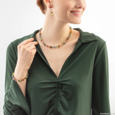 Колье Coeur de Lion, Olive-Green, 2838/10-0905 Колье Coeur de Lion, Olive-Green, 2838/10-0905