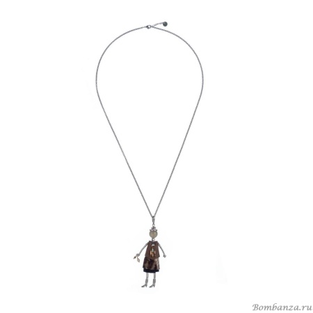 Подвеска Miamelie, кукла Мелестина, MiA-2308-CL5473 серебристый Подвеска Miamelie, кукла Мелестина, MiA-2308-CL5473 серебристый