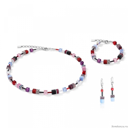 Браслет Coeur de Lion GeoCUBE®, Purple-Red-Blue 2838/30-0841. Германия