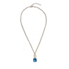 Колье Estrosia, с сапфировым кристаллом, ES-CLM9-3A синий