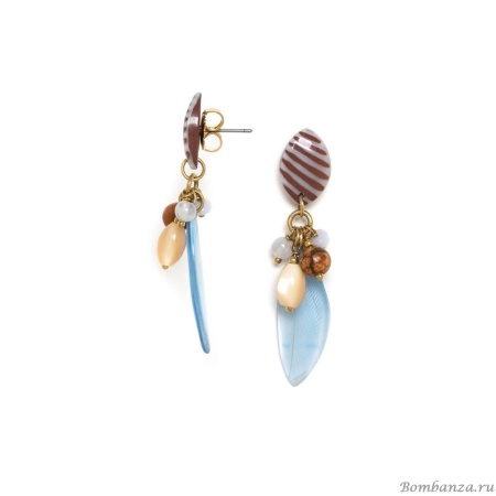 Серьги Nature Bijoux, Euphoria, жемчуг, халцедон, яшма, ракушка, NB24.1-12-79135 голубой Серьги Nature Bijoux, Euphoria, жемчуг, халцедон, яшма, ракушка, NB24.1-12-79135 голубой