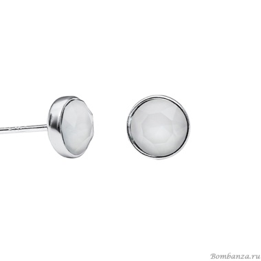 Пусеты Fiore Luna, Crystal Powder Grey Пусеты Fiore Luna, Crystal Powder Grey