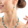 Серьги Coeur de Lion, Dark Green-Silver, 4010/20-0548. Германия