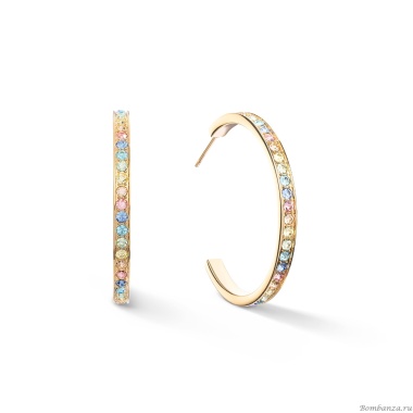 Пусеты Coeur de Lion, Multicolor Pastel Gold 0128/21-1590 Пусеты Coeur de Lion, Multicolor Pastel Gold 0128/21-1590