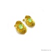 Серьги Catherine Bijoux, Abstract shell, с кристаллом, CB25.1-5381FG мятный