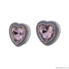 Серьги Moon Paris, Ringo Queen, в форме сердца, с кристаллом, MRQ-23.12-069 розовый Серьги Moon Paris, Ringo Queen, в форме сердца, с кристаллом, MRQ-23.12-069 розовый