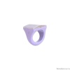 Кольцо Nature Bijoux, Rainbow ficus, акриловое, со смолой, NB25.1-19-25766 сиреневый, 17,5