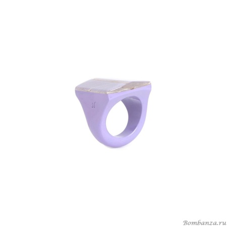 Кольцо Nature Bijoux, Rainbow ficus, акриловое, со смолой, NB25.1-19-25766 сиреневый, 17,5