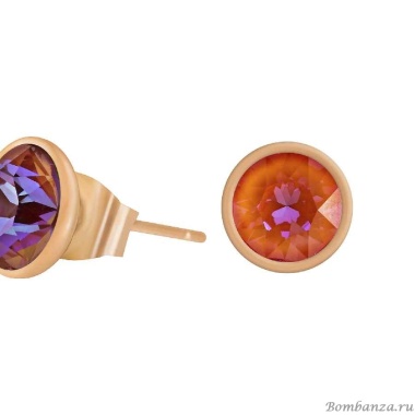 Пусеты Fiore Luna, Orange Glow Delite