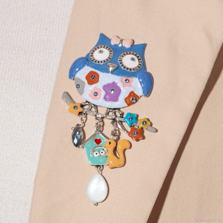 Брошь Shadore, Сова с домиком